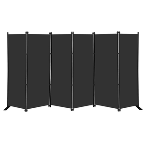 6 Panel Folding Privacy Screen 9ft Wide 6ft Tall Room Divider