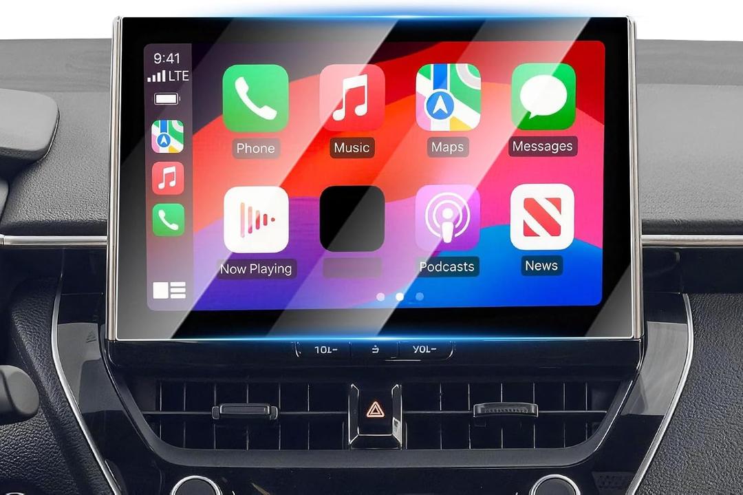 Karltys Screen Protector for 2025 2026 Toyota Corolla XSE/FX/SE,Hybrid (SE/XLE) 10.5 inch [No Glare & Fingerprint] Tempered Glass Toyota Corolla Accessories