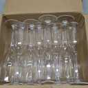 Frcctre 16 Pack Acrylic Champagne Flute, 5 Oz Clear Plastic Champagne Glasses Reusable Long Stemmed Wedding Party Cocktail Wine Glasses Wedding Toasting Drinking Cups