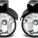 munirater CH2592104 CH2593104 Fog Lights with Bulbs Replacement for Dakota 1997-2000 Pickup Truck Replacement for Durango 1998-2000 Lighting OE Fitment Set (2-Pack)