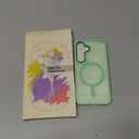 YENAPOON for Samsung Galaxy S25 Case, Matte Magnetic Phone Case with 1 Screen Protector, Support for Magsafe, Translucent Frosted Shockproof Protective Cover for Samsung Galaxy S25, Mint Green | Matte, Magnetic, Support for Magsafe, Translucent, Frosted