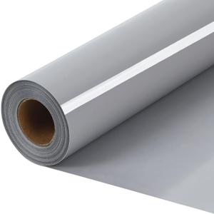 HTVVETUR Gray HTV Iron on Vinyl 12Inch by 35ft Heat Transfer Vinyl for T-Shirt HTV Rolls for All Cutter Machine - Easy to Cut & Weed (35ft, Gray)