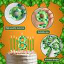 Zlongron 13 Pieces Birthday Cake Candles, Green Pixel Theme Birthday Candles, Suitable for Boys and Girls Birthdays, Gatherings, Parties, Celebrations Good Decoration Supplies (Number 8)