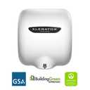 XLERATOR Excel Dryer XL-BW 1.1N High Speed Commercial Hand Dryer, White Thermoset Cover, Automatic Sensor, Surface Mounted, Noise Reduction Nozzle, LEED Credits, 208/277 Volts (2 Pack)