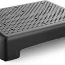 HBTower Mobility Step Stool for Adults & Seniors - Non-Slip Platform Indoor and Outdoor, Portable Riser, Safety Step for Car, Bedside, Office, Shower, Stairs - Black