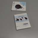 2 x Waterproof Airtag Keychain Holder [4 Pack], Airtag Holder for Key, Backpack, Luggage, 4 Colors (01-Black/Blue/Red/White)