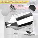 4 inch Inlet Exhaust Tip, 10" Outlet 18" Overall Length