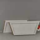 HOMEKOKO Double Layer Large Bread Box for Kitchen Counter, Wooden Large Capacity Bread Storage Bin (White)