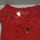 RSLOVE Sexy Lingerie Babydoll Outfits - Women V Neck Corset 2 Piece Nightwear Lace Sheer Mesh Chemise with Thong XXL