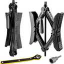 Camper Wheel Chock Stabilizer 2 Sets, Heavy Duty X-Shaped RV Stabilizer with Anti Rust Coating, Adjustable Wheel Chocks for Travel Trailer Truck Fifth Wheel, Fit 3.5" to 12"