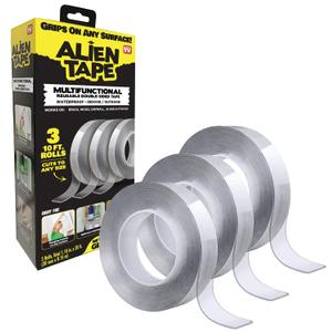 Bell+Howell Alientape Nano Double Sided Tape and Alien Shield Sealing Tape Bundle Multipurpose Removable Adhesive Transparent Grip Mounting Tape Waterproof Repair Tape Adhesive Strips As Seen On TV