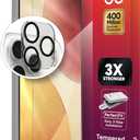 ZAGG Glass+ Screen & Camera Lens Protection for iPhone 17 Pro Max - Impact & Shatter Protection, Full Coverage Scratch & Smudge-Resistant Tempered Glass, Anti-Reflective Camera Lens Protector