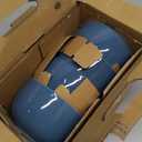 DOWAN 5.8" Deep Soup Bowls & Cereal Bowls - 30 Ounces Large Bowls Set of 4 for Kitchen - Ceramic Bowls for Cereal, Soup, Oatmeal, Salad, Ramen, Noodle, Rice - Dishwasher & Oven Safe (Airy Blue)