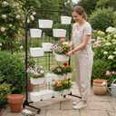 MBQQ Grid Wall Panel, Heavy Duty Floor standing Display with Detachable Design, Movable Commercial Retail Fixture