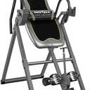 Innova Health and Fitness Inversion Table with Adjustable Headrest, Reversible Ankle Holders, and 300 lb Weight Capacity