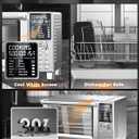 Nuwave Bravo XL Pro Air Fryer Toaster Oven with Grill Combo, 2025 New Ultra-Fast Convection System, 35% Crispier, 2X More Even, 142 Presets, 50-500F, Smarter Probe, PFAS Free, 30QT, Stainless Steel