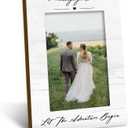 Engagement Couples Newlyweds Picture Frame 4x6, Engagement Gifts for Couples, Just Engaged Gift, Wedding Gifts for Newlyweds Bride Groom, Engaged Couple Picture Photo Frames for Desk Shelf Decor