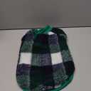 DENTRUN Cat Sweater Winter Clothes - Plush Fleece Coat with Cotton Lining, Anti-Static, Front Legs Kitten Pajamas, Stretch Ribbed Cuffs for Warmth, Cozy Christmas Outfit for Small Medium Large Cats (Green Plaid), L