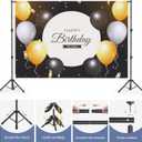 Backdrop Stand 10x7.5ft, Height Adjustable and Width Adjustable Backdrop Stand, Back Drop Stand for Balloon Arch, Photo, Parties