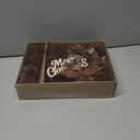 Christmas Ornaments Set, 38Pcs Brown Velvet Christmas Ornaments for Xmas Tree Decorations Shatterproof Hanging Flocked Balls Assorted for Indoor Home Party Holiday Decor Gifts