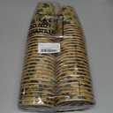 Jingmore 50 Pcs Kraft Paper St. Patrick's Day Shamrock Coffee Cups, 12oz Disposable Irish Green Clover Disposable Beverage Cups for St. Patricks Day, Irish Party, Holiday, Office