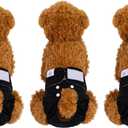 CuteBone Dog Diapers Female Washable Small Medium Large 3 Pack Reusable Doggie Diapers Puppy Period Pants for Doggy Heat Cycle Peeing