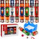 JOYIN 8 Pack Christmas Party Favor Non-Snap Nutcrackers Design Party Table Favors with Holiday Party Favor Supplies for Kids and Adults, Christmas Parties, Dinners and Holidays