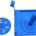 Portable Yarn Holder Spinner with Crochet Caddy Storage, Sewing Organizers & Yarn Spool Organizer Box, Craft Tools & Accessories Holder for Crocheting, Knitting & Portable (Blue)