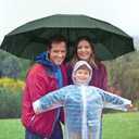 G4Free 42/46/54/62 Inch Large Golf Umbrella Compact Reverse Travel Umbrella 10 Ribs Windproof for Rain Double Canopy Automatic Open Close (Dark Green)