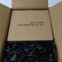 Outdoor String Light 50Feet G40 Globe Patio Lights with 52 Edison Glass Bulbs(2 Spare), Waterproof Connectable Hanging Christmas Lights for Backyard Porch Balcony Party Xmas Decor, E12 Socket, Black (50ft)