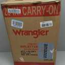 Wrangler 20" Hardside Spinner Carry-On Luggage, Black, 22-inch