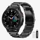 GOLDTOLUCK Stainless Steel Band Compatible with Samsung Galaxy Watch 8 7 6 5 4 Classic FE Pro 40mm 44mm 46mm 43mm 47mm 45mm 42mm 20mm Men Women Milanese Replacement Metal Elegant Casual, Black