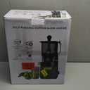 Cold Press Juicer, 5.8" Wide Feed Chute Juice Extractor Machine with 400W, High Juice Yield, Slow Masticating Juicer for Whole Vegetables & Fruits, Dark Grey