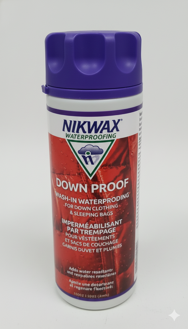 Nikwax Down, Down DUO-Pack, 300ml, Wash-In Cleaning and Waterproofing adds DWR Water Repellency to Down Filled Jackets, Outerwear, Sleeping Bags, Restores and Protects Insulation and Loft
