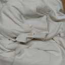 Bedsure King Size Comforter Set, Prewashed Bedding Cream