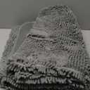 OLANLY Dog Door Mat for Muddy Paws 48x30, Absorbs Moisture and Dirt, Absorbent Non-Slip Washable Doormat, Quick Dry Chenille Mud Mat for Dogs, Entry Indoor Entryway Carpet for Inside Floor, Grey