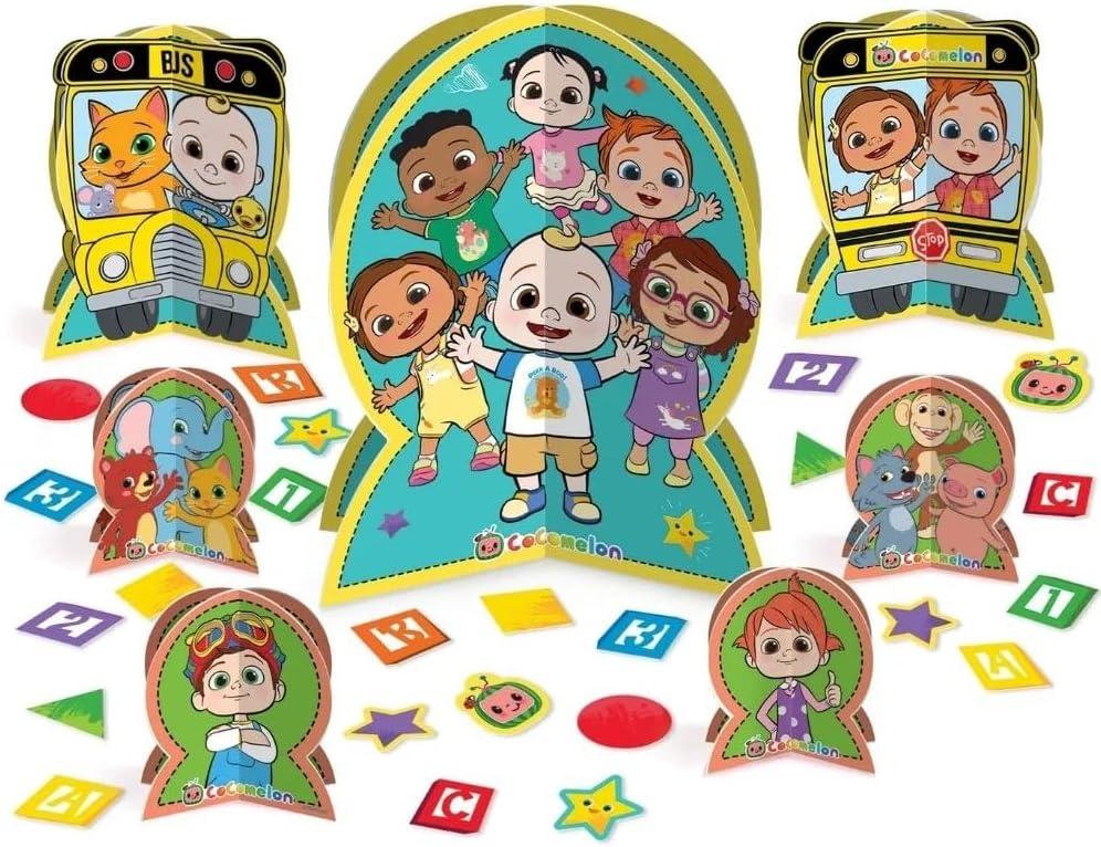 Table Centerpiece Kit (27 Pc Set) - High-Quality & Sturdy, Perfect Party Essential For Themed Parties & Events, Cocomelon