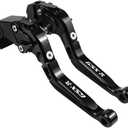 for Suzuki GSXR 600 750(2006-2024) 1000R(2009-2024) GSX-R 1000(2005-2006) Motorcycle Clutch Lever Folding Extendable Adjustable Handlebars Brake and Clutch Levers Set(Black)