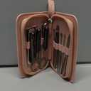 9 Pcs Manicure Set for Women Men &  Stainless Steel Manicure & Pedicure Kit with Travel Nail Grooming Case, Nail Clippers, Cuticle Tools  Gift-Ready Mens Manicure Kit & Womens Grooming Set (Pink)