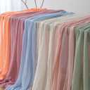 Keketoarrange Dusty Rose Mothers Day Cheesecloth Table Runner Gauze 120 Inch 10 FT Rustic Boho Cheese Cloth Runner for Wedding Baby Shower Bridal Shower Party Sheer Spring Summer Home Decorations