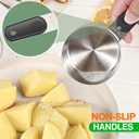 Magnetic Handles 7 Piece Stainless Steel Measuring Cups, Black, Kitchen Gadgets for Measure Liquid and Dry Ingredients, Cooking & Baking