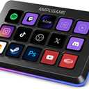 FIFINE AmpliGame Stream Controller with 15 Macro Keys, Streaming Keyboard with Trigger Actions in OBS/Twitch/YouTube/Streamlabs, Shortcut Buttons Keypad Works with Mac and PC-D6 (Black)