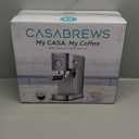 CASABREWS CM5418 Espresso Machine 20 Bar, Compact Espresso Maker with Steam Milk Frother, Stainless Steel Coffee Machine with 34oz Removable Water Tank for Cappuccino, Latte, Silver
