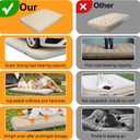 HotMax 4" Drop Stitch Air Mattress, Leak-Proof Inflatable Sleeping Pad with Hand Pump, Firm Support Portable Blow up Bed for Camping, Car, Travel&Guests, Exceptional Air Retention (75"*51.2"), Full
