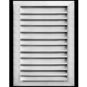 HVAC Premium 20"W x 26"H Aluminum Exterior Gable Louver Vent for Walls & Crawlspace - Weather-Resistant Air Grille with Screen Mesh - [Outer Dimensions 21.75"W x 27.75"H]