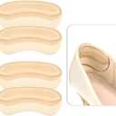 3 x 4PCS Heel Pads for Shoes Prevent,Slipping,Rubbing,Blister,Foot Pain,Heel Grips for Shoes Too Big Filler Improved Shoe Fit and Comfort Shoe Inserts for Women(Beige, One Size)