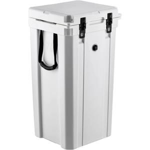 Keg Cooler for 5 Gallon Keg, 74 Quart Capacity (White)