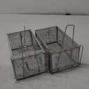 2 Packs Humane Rat Trap Outdoor, Wanqueen Humane Mouse Traps Indoor, Small Rodent Chipmunk Trap and Other Live Animal Cage Catch and Release