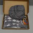 Skirfy Old Man Costume for Kids,100 Days of School Costume for Kids,Old Person Outfit for Boys,Grandpa Costume (135(3.9-4.1ft,Age 6Y-7Y))