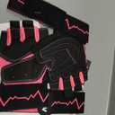 MhIL Workout Gloves for Women Breathable Gym Gloves for Women with Palm Protection and Enhanced Grip Padded Weight Lifting Glove for Womens with Wrist Wraps Support Weightlifting Exercise Cycling, Large: 8.1 8.6 / 20.6 22 Cm (Black)